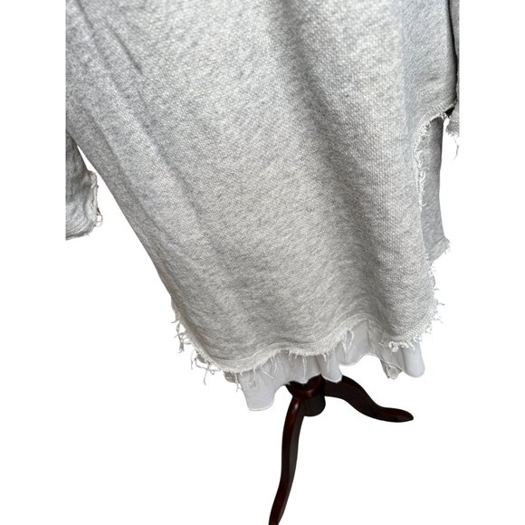 Sundance Gray  Sweater Dress Layered lace  Hem L Western Festival Fairy Grunge - Picture 9 of 10